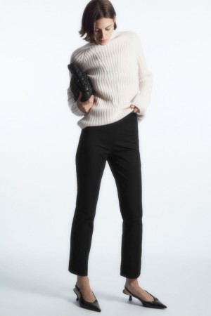 Black Cos Slim-fit Tailored Pants | IJCOV3045