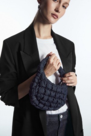 Dark Blue / Blue Cos Quilted Micro Bag | REMVZ0276