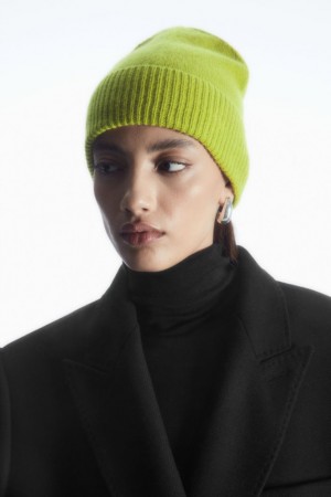 Green Cos Pure Cashmere Beanie | PABSV8356