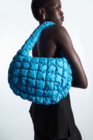 Light Turquoise Cos Quilted Mini Bag | TMLAW0283