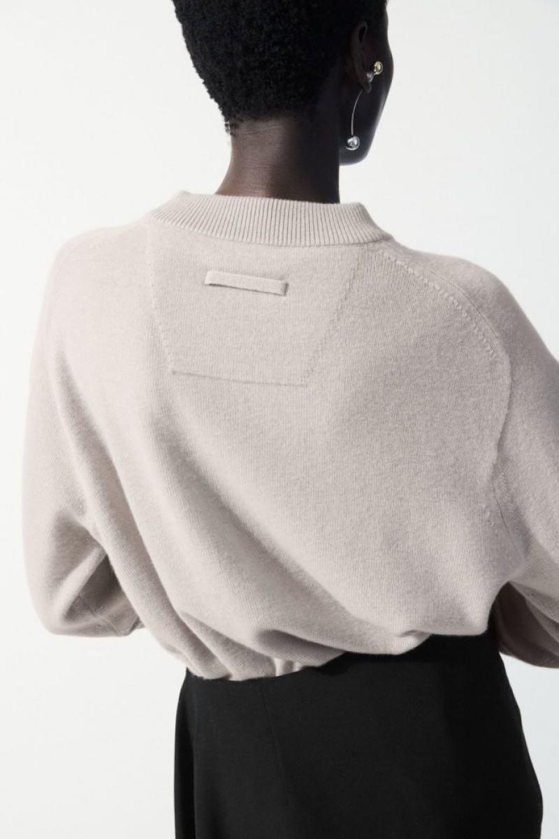 Beige Cos The Essential Cashmere Sweater | HMNRZ4852