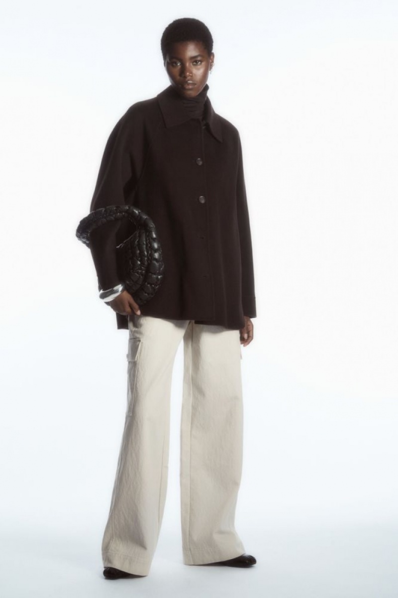 Beige Cos Wide-leg Cargo Pants | MAEPW8527