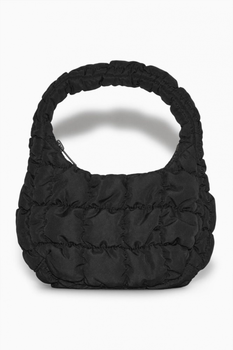 Black Cos Quilted Micro Bag | PVOEN0765