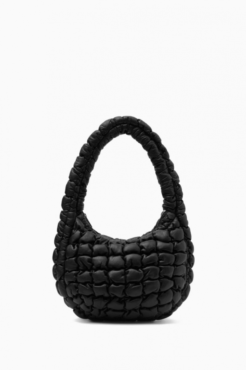 Black Cos Quilted Mini Bag Leather | LGTXU7280