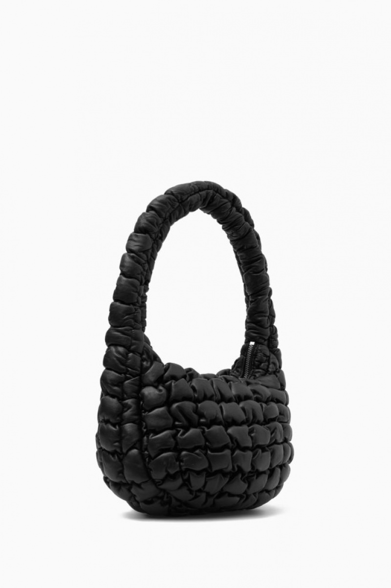 Black Cos Quilted Mini Bag Leather | LGTXU7280