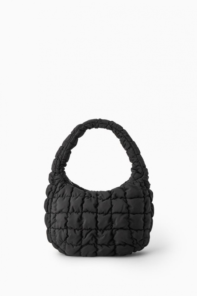 Black Cos Quilted Mini Bag | XPDLN8534