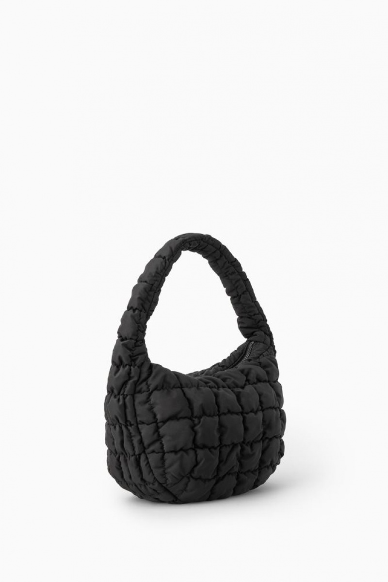 Black Cos Quilted Mini Bag | XPDLN8534