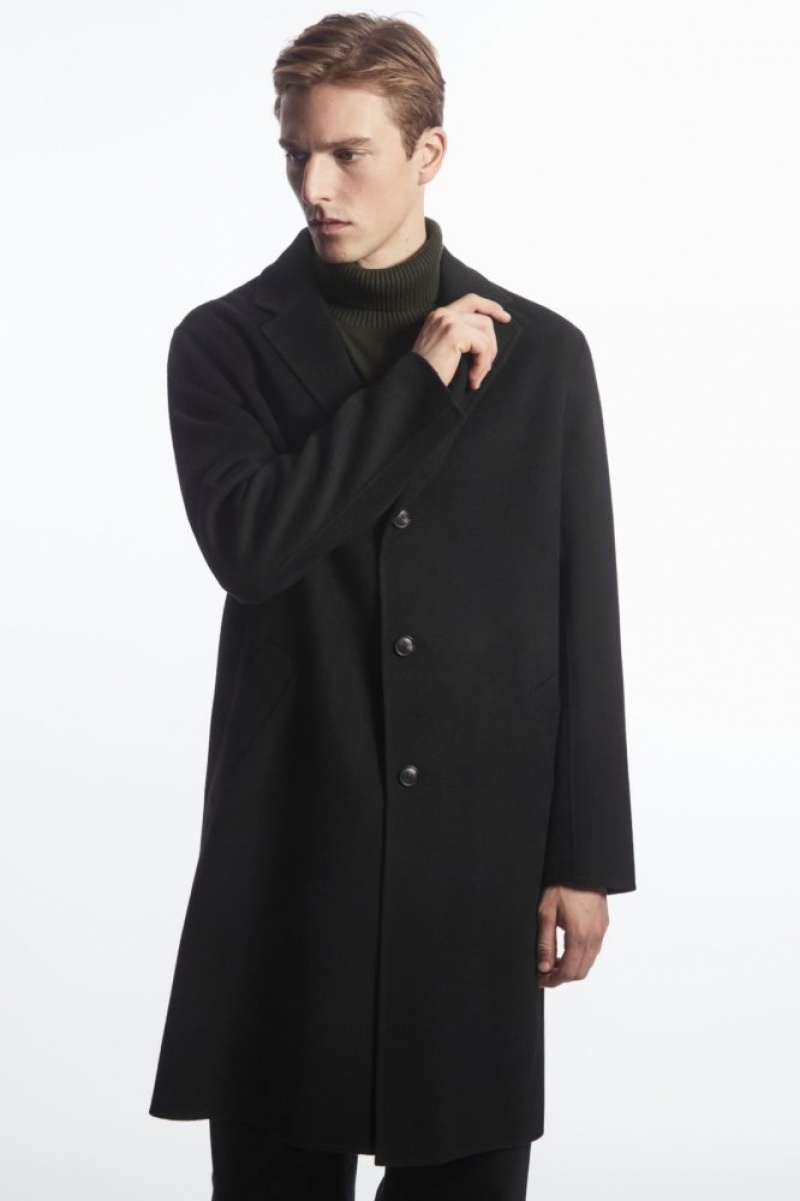 Black Cos Relaxed-fit Double-faced Wool Coat | JUSOP2496