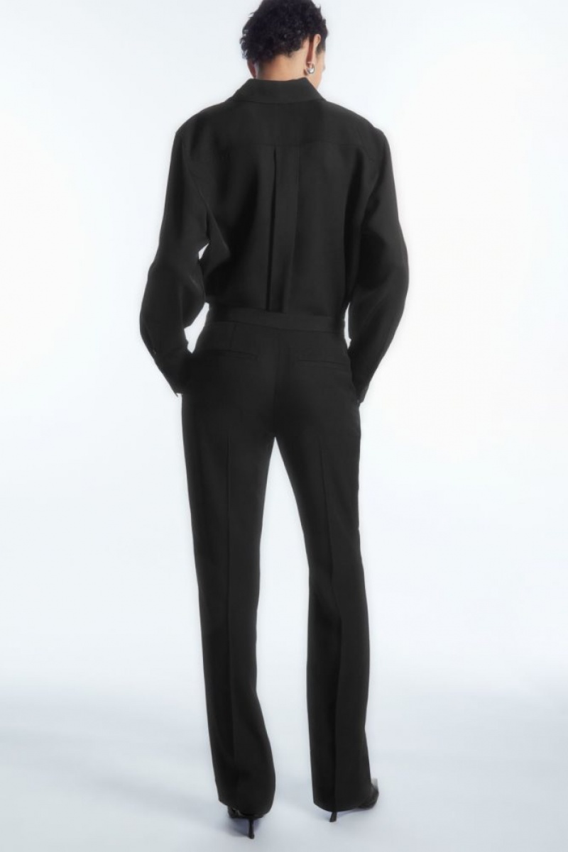 Black Cos Slim Tailored Pants | BWLOG5348