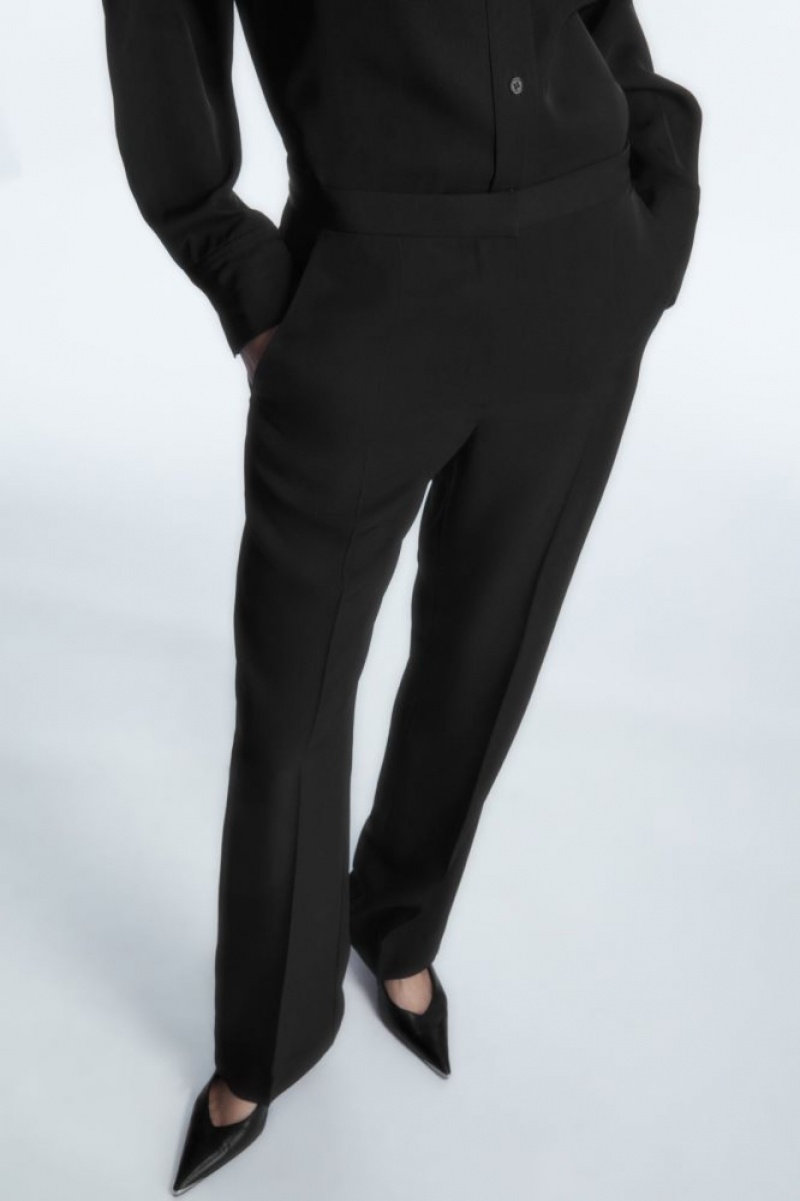 Black Cos Slim Tailored Pants | BWLOG5348