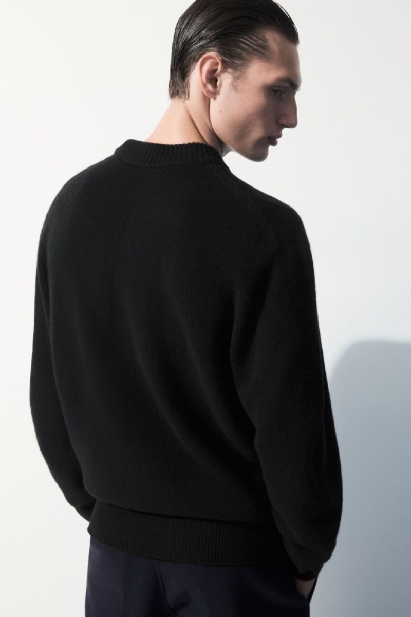 Black Cos The Cashmere Crew-neck Sweater | AODSR2406