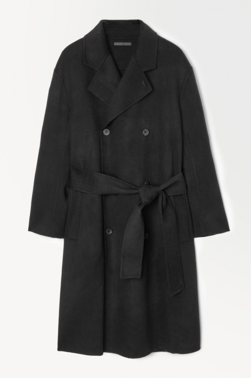 Black Cos The Double-breasted Wool Coat | CNPME1426