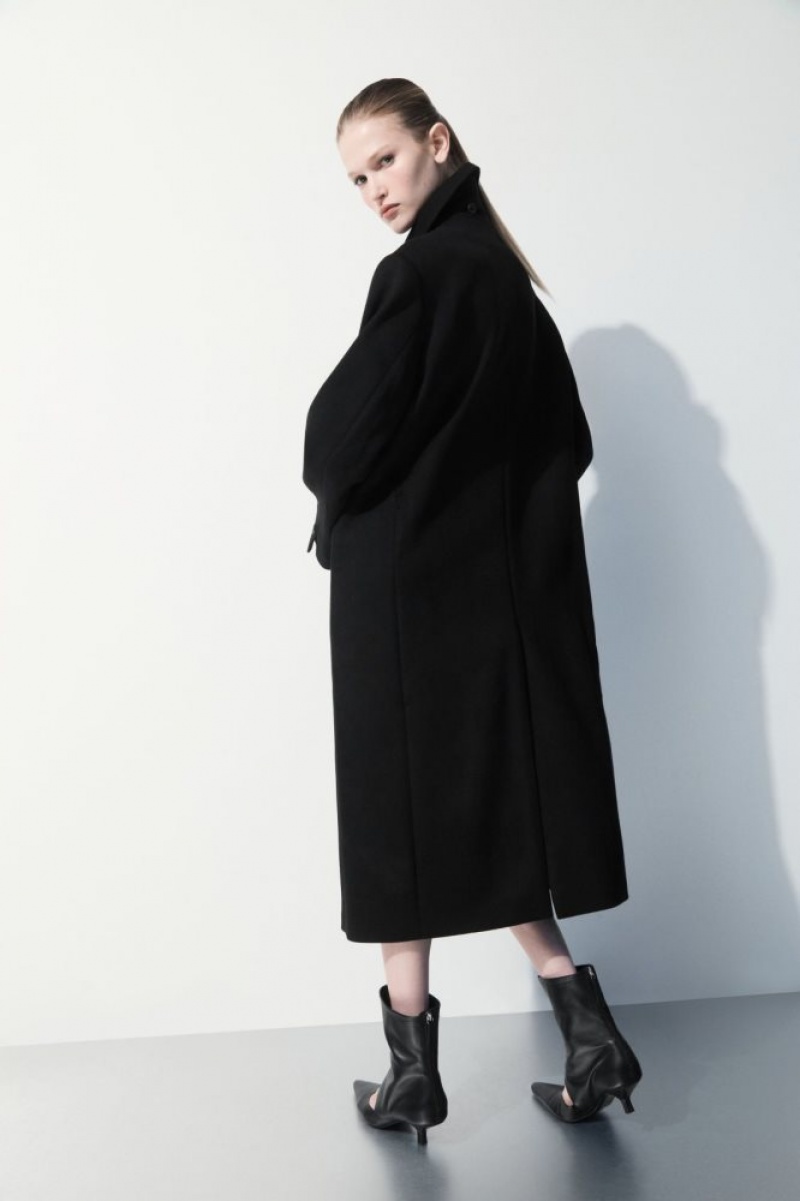 Black Cos The Recycled-cashmere Trench Coat | VTBZI4216