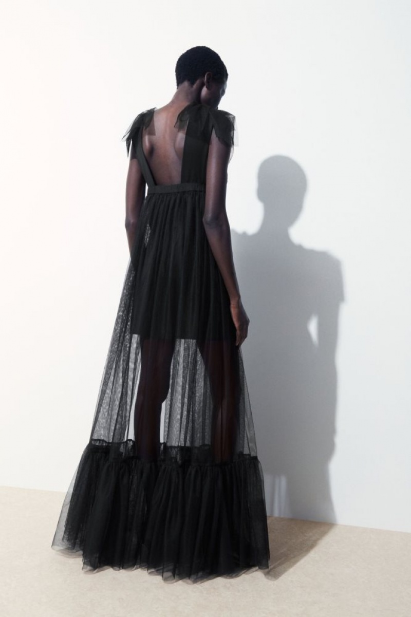 Black Cos The Sheer Tulle Dress | IUSCK9245