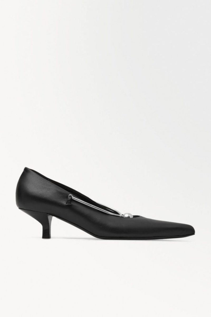 Black Cos The Sphere Point-toe Pumps | DBUXT7968