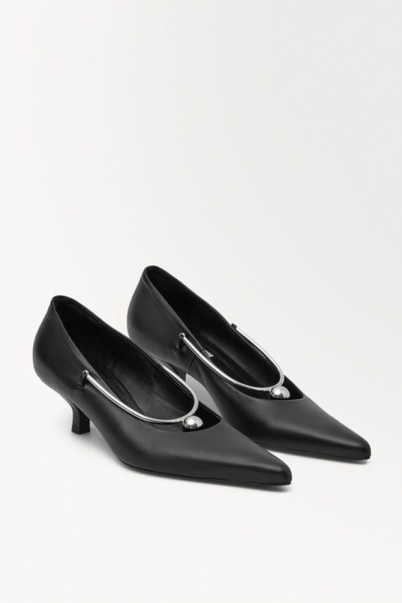 Black Cos The Sphere Point-toe Pumps | DBUXT7968