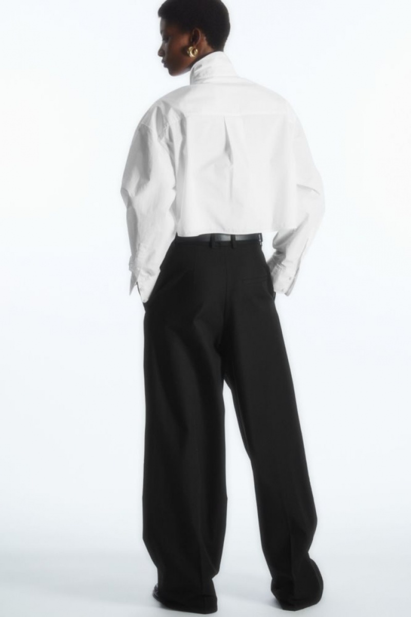 Black Cos Wide-leg Tailored Pants | JFKXS5069