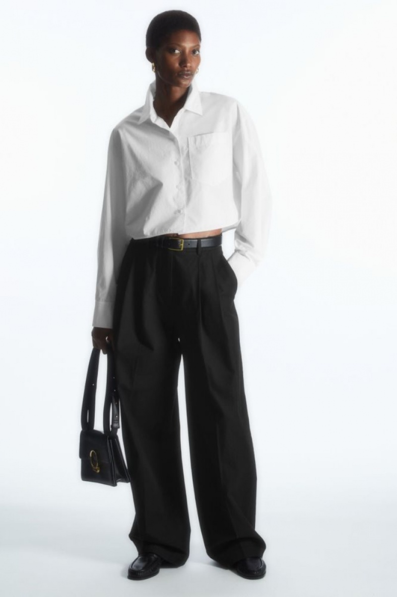 Black Cos Wide-leg Tailored Pants | JFKXS5069