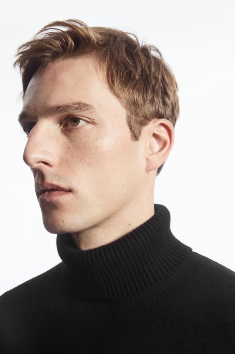 Black Cos Wool-cashmere Turtleneck Sweater | YFSHG6174