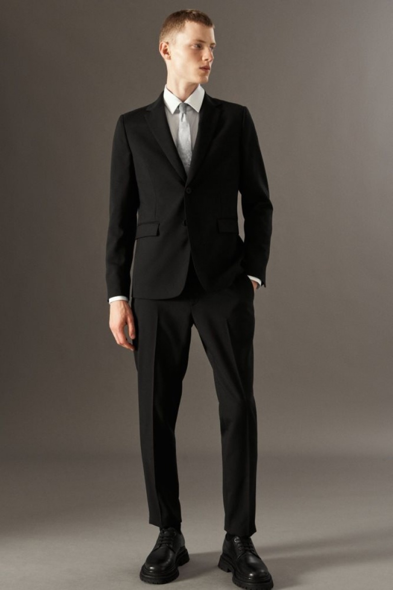 Black Cos Wool-hopsack Blazer - Slim | YTMWS2345