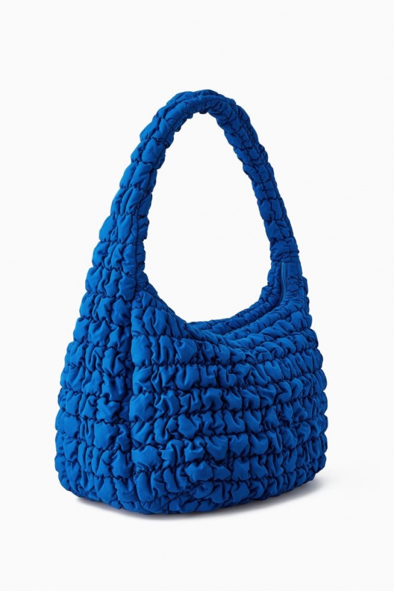 Blue Cos Oversized Quilted Crossbody | EIDXY3189