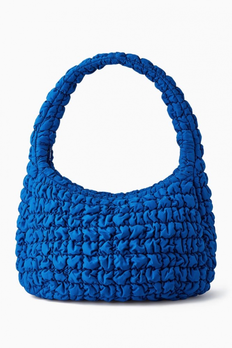 Blue Cos Oversized Quilted Crossbody | MBHQI3452