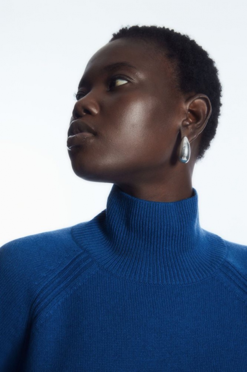 Blue Cos Pure Cashmere Turtleneck Sweater | FZOIM3098