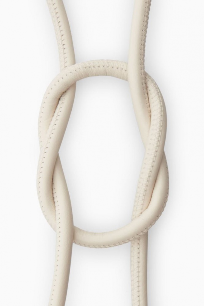 Cream Cos Leather Rope Belt | RMVKW9371