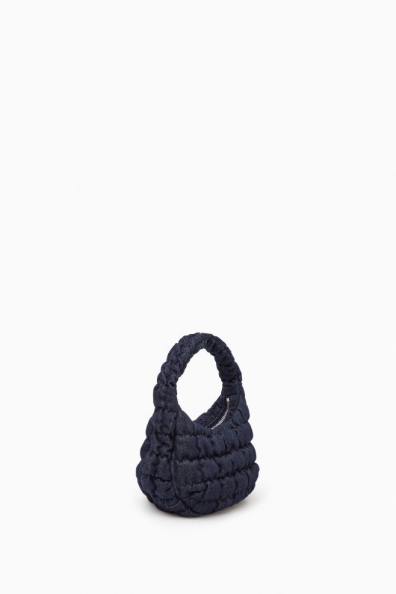 Dark Blue / Blue Cos Quilted Micro Bag | REMVZ0276