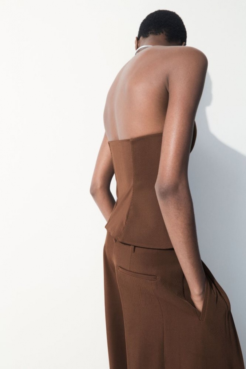 Dark Brown Cos The Wool Bandeau | HAQEV1423