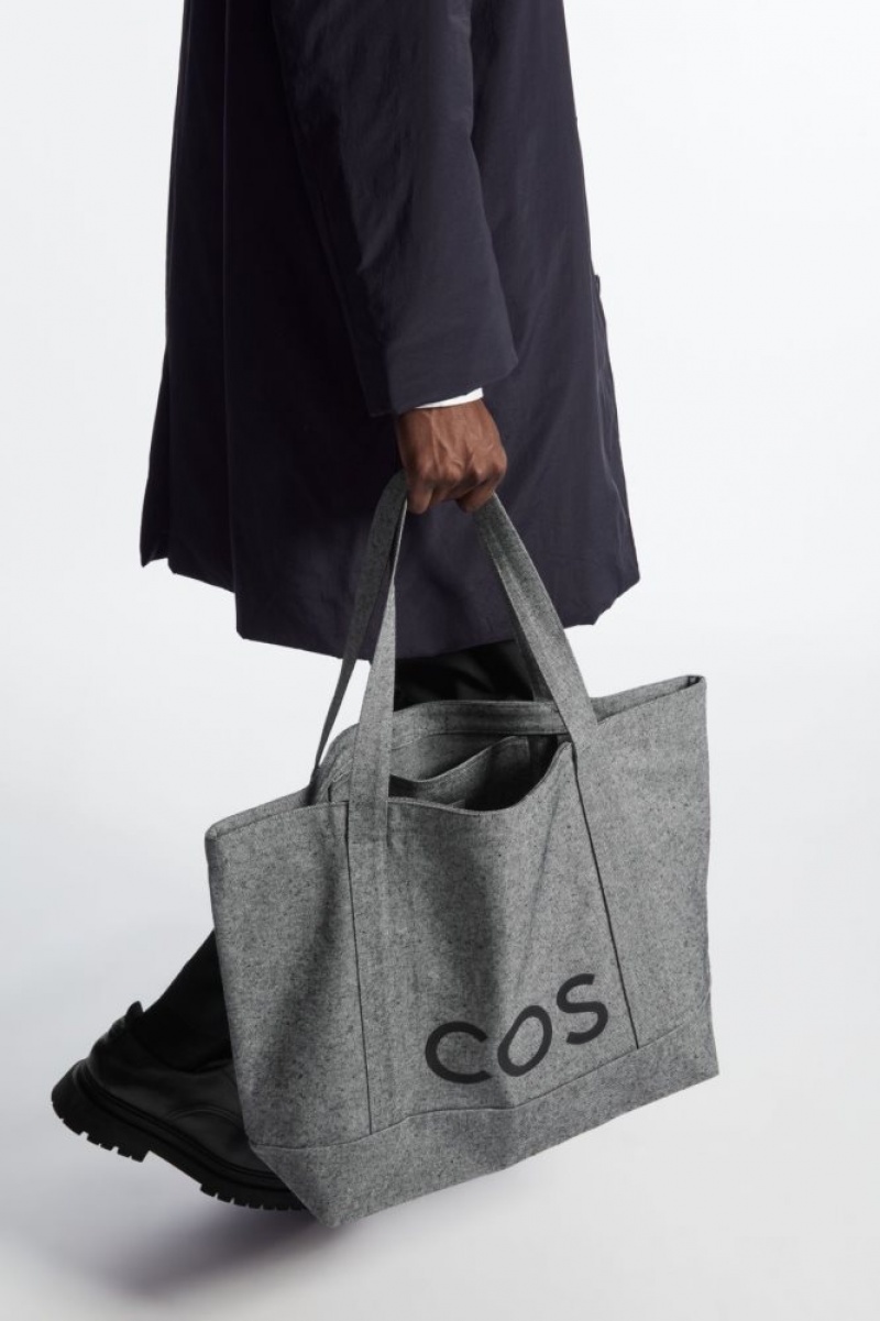 Dark Grey Cos Cos Utility Tote - Canvas | XEDUL8054