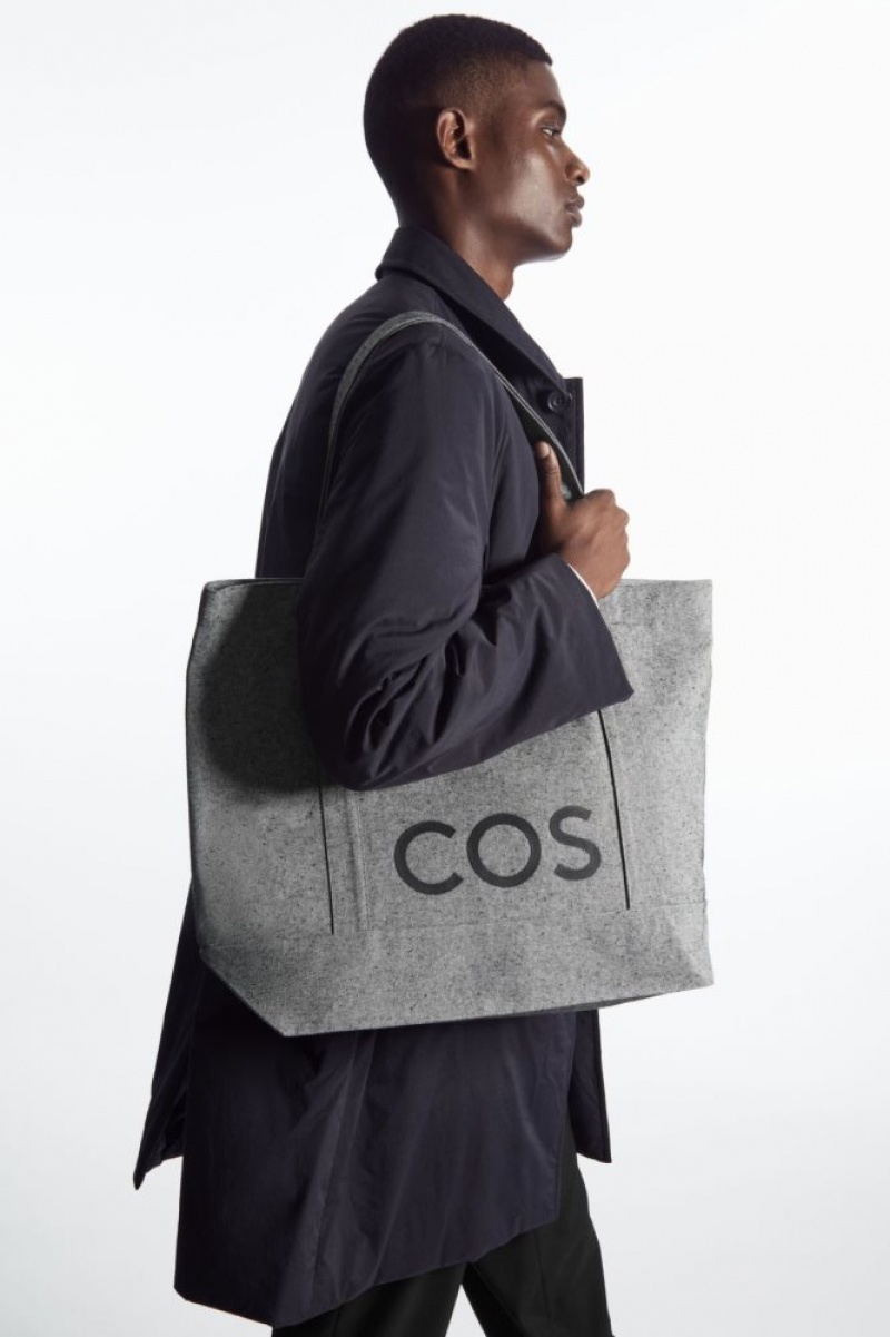 Dark Grey Cos Cos Utility Tote - Canvas | XEDUL8054