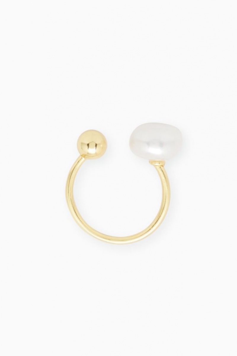 Gold Cos Gold Vermeil Freshwater Pearl Ring | FBHAR3692