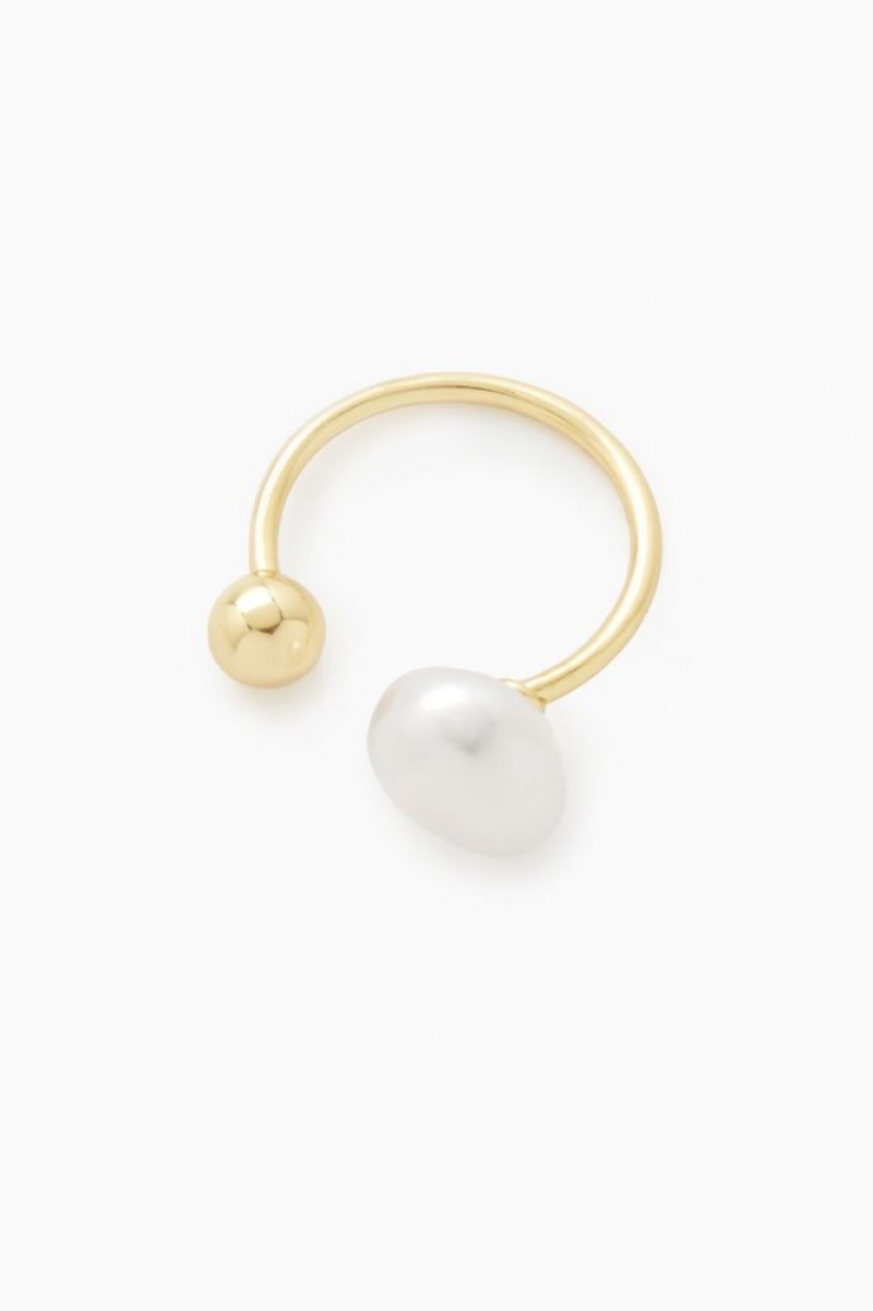 Gold Cos Gold Vermeil Freshwater Pearl Ring | FBHAR3692