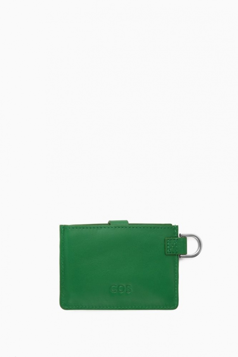 Green Cos Leather Lanyard Cardholder | EPHLG9243