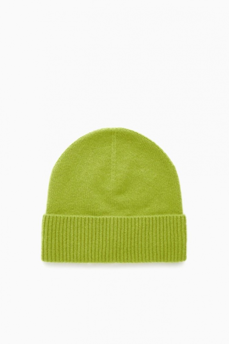 Green Cos Pure Cashmere Beanie | PABSV8356