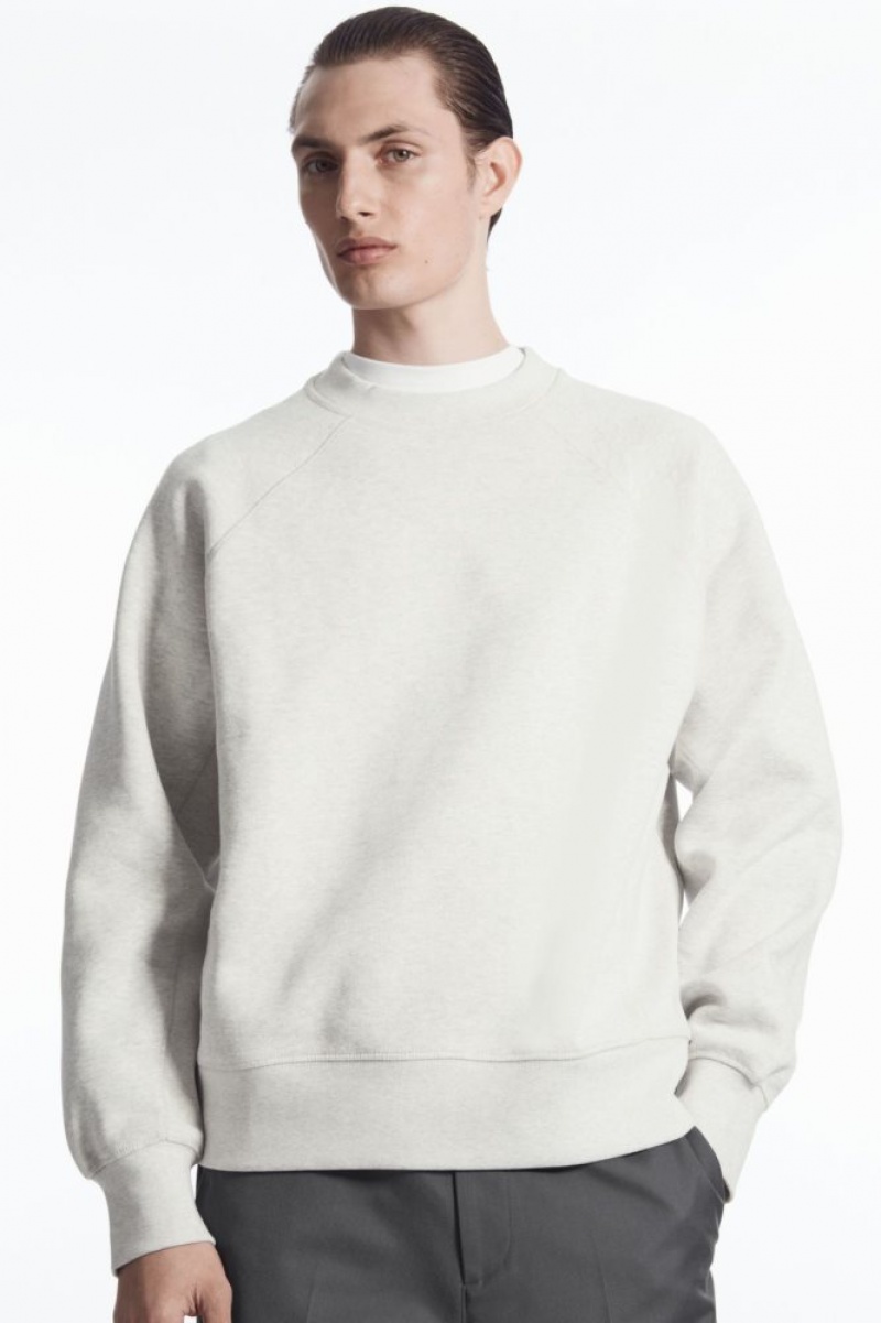 Grey Cos Paneled Sweatshirt | WYSAR1097