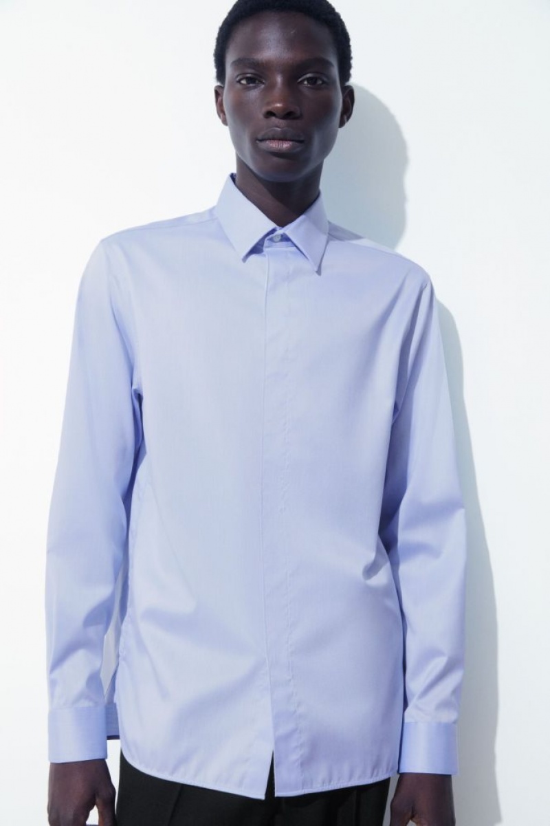 Light Blue Cos The Minimal Tailored Shirt | IRDVP7538