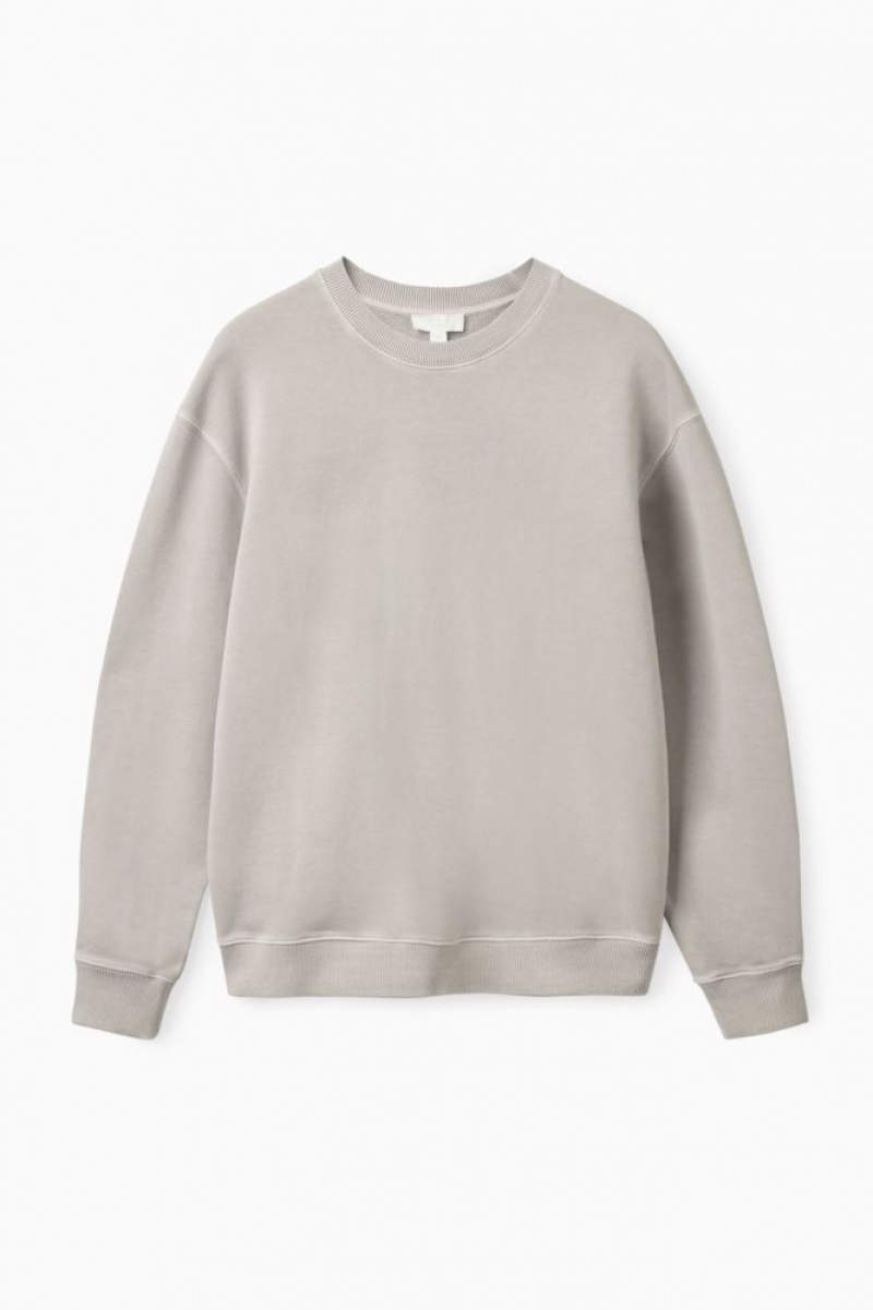 Light Grey Cos Relaxed-fit Sweatshirt | RZOXU3024