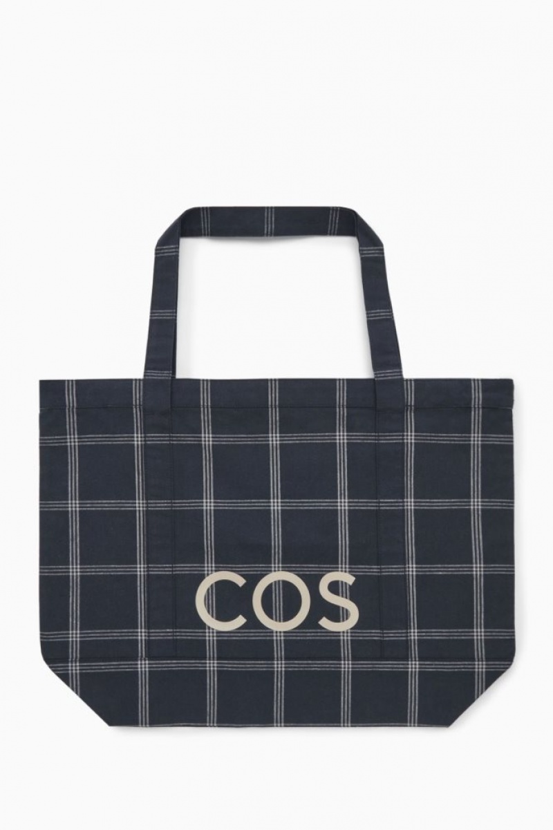 Navy Cos Cos Utility Tote - Canvas | EBDKQ8539