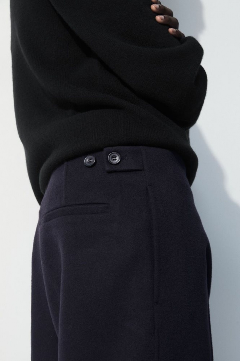 Navy Cos The Relaxed Wool Trousers | AVNTB6781