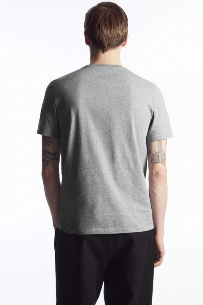 Navy / Grey / White Cos 3-pack The Extra Fine T-shirts | BIQVT7280