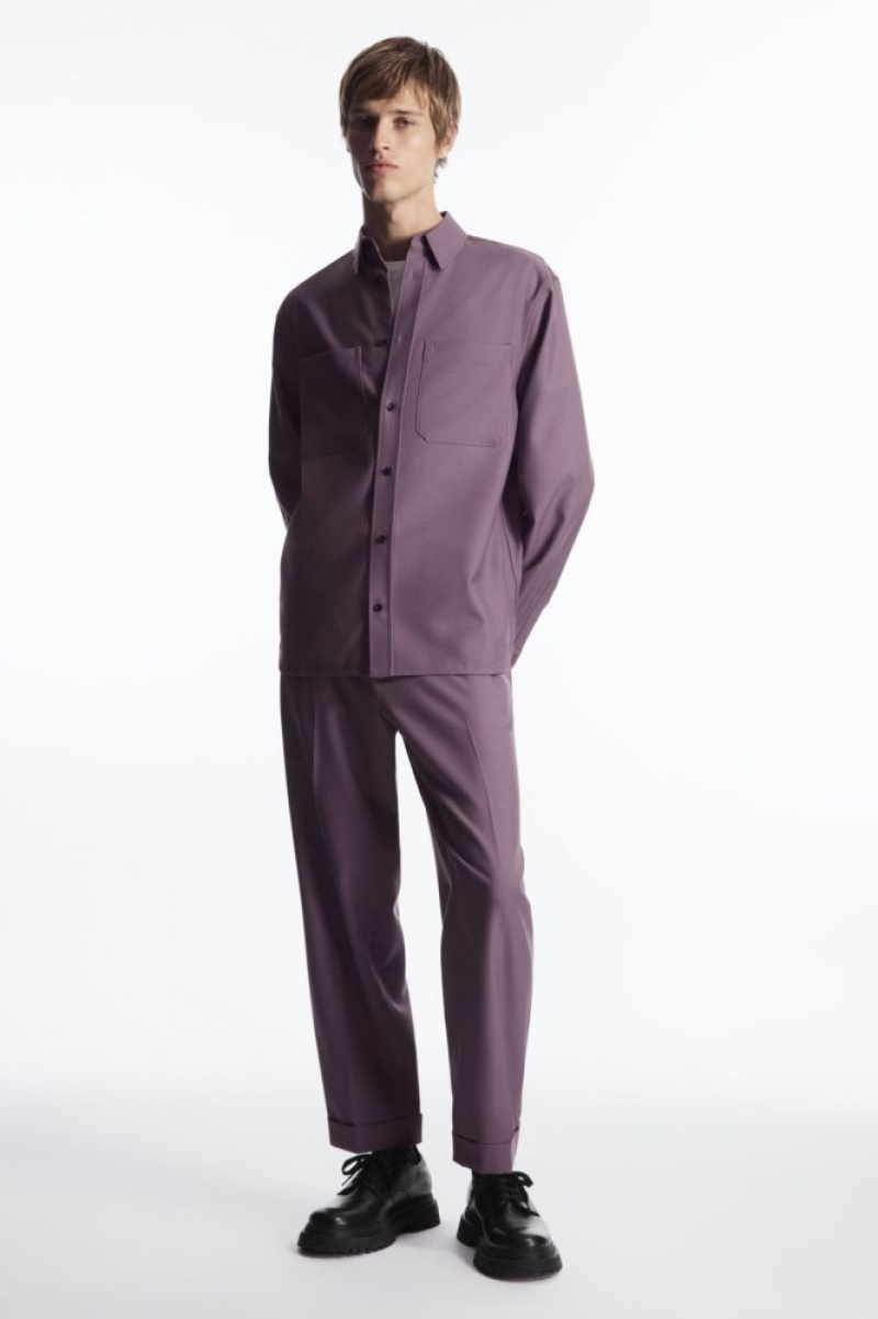 Purple Cos Relaxed Utility Shirt | FVKTN2165