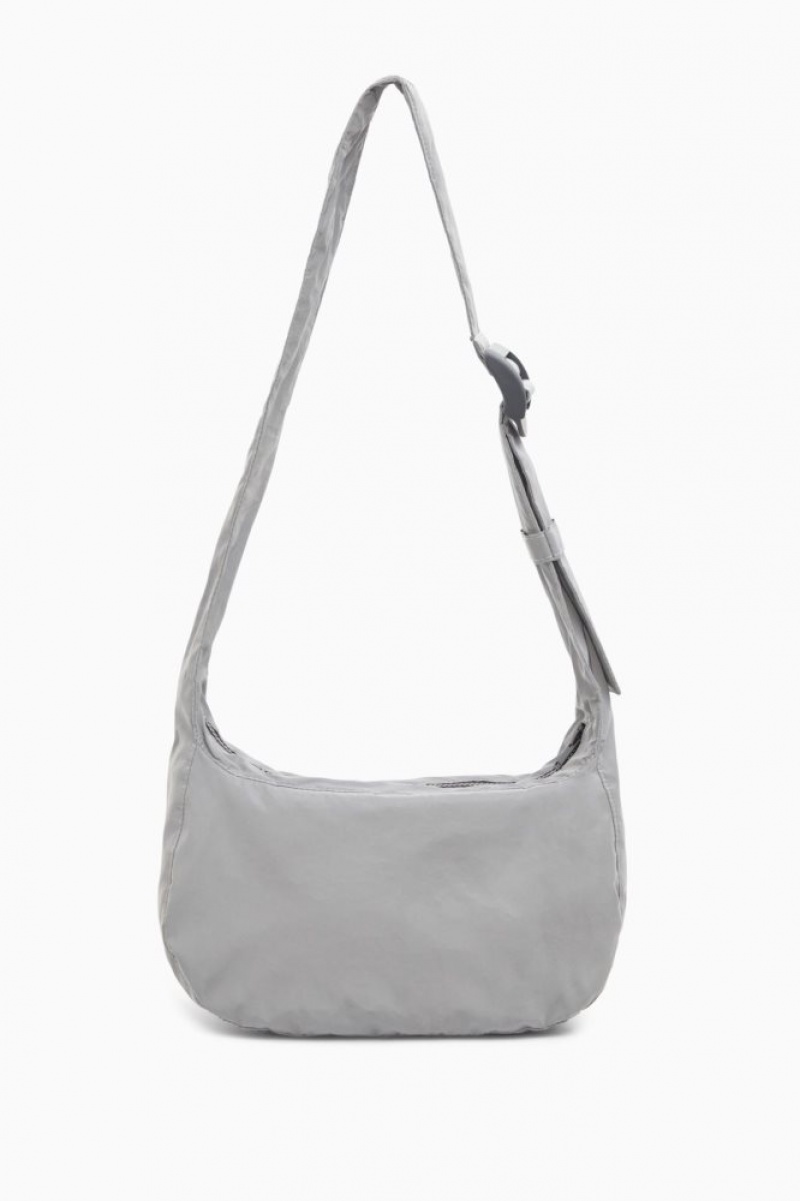 Silver Cos Reflective Crossbody Saddle Bag | ZMWFE3169