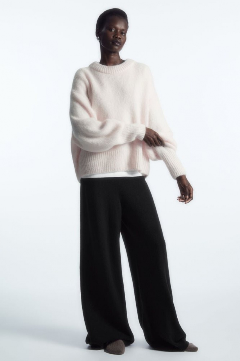 White Cos Alpaca-blend Crew-neck Sweater | DOREL0356