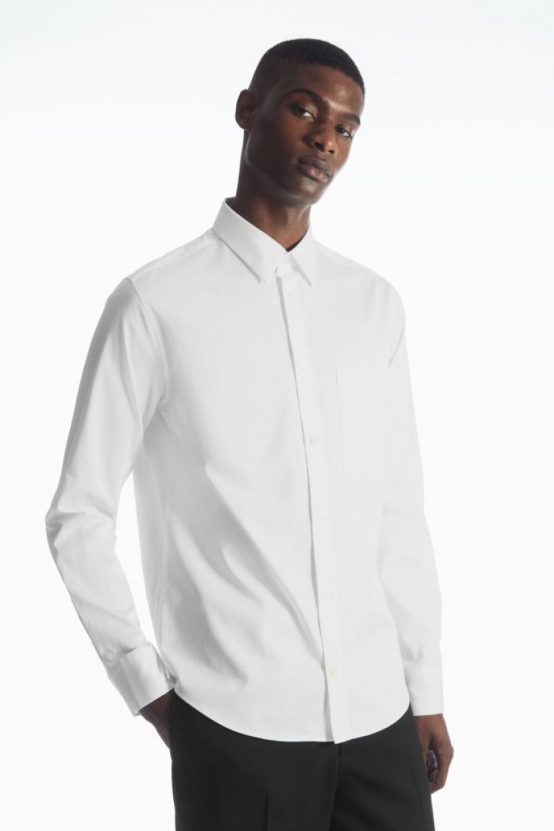 White Cos Patch-pocket Shirt - Regular | VOAPW7483