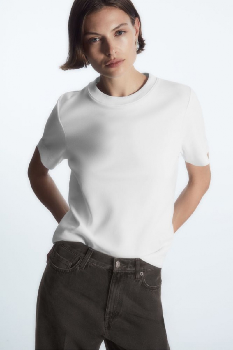 White Cos The Clean Cut T-shirt | JBMRL0568